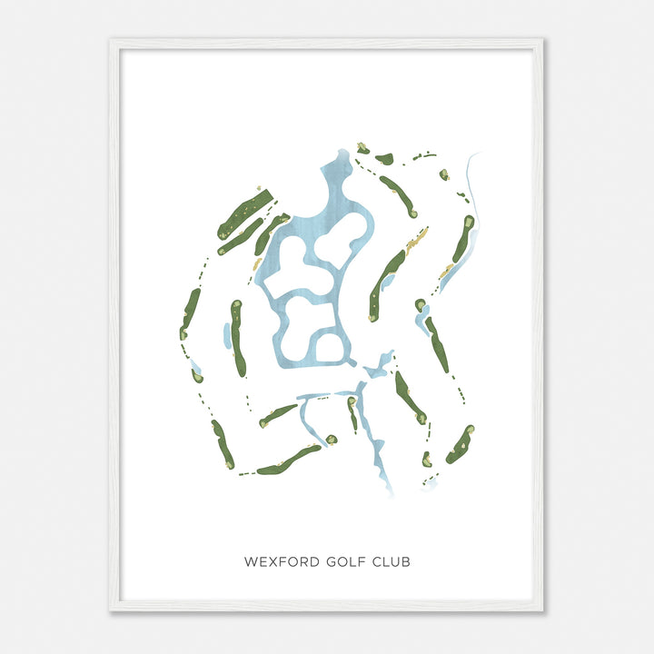 Print of Wexford Golf Club Modern Map