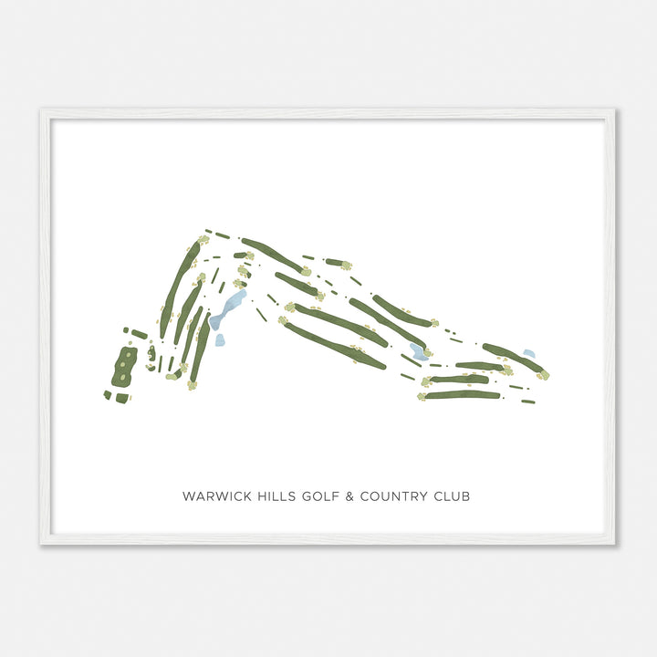 Print of Warwick Hills Golf & Country Club Modern Map