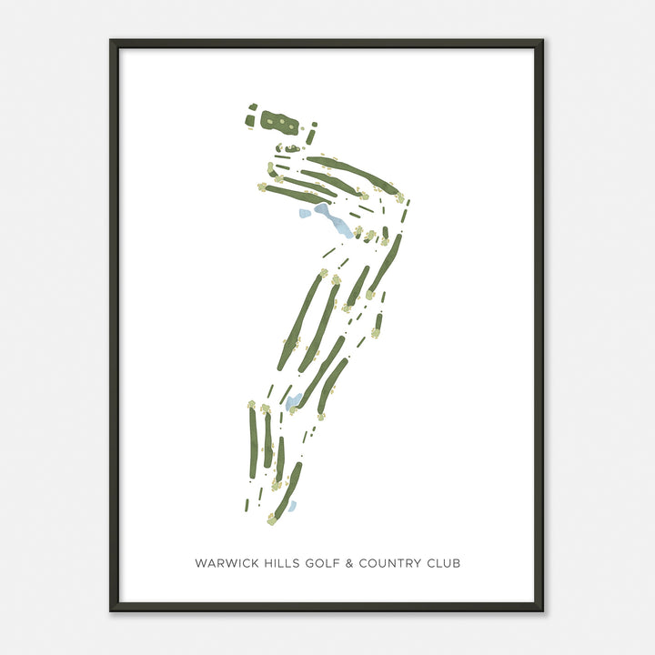 Print of Warwick Hills Golf & Country Club Modern Map