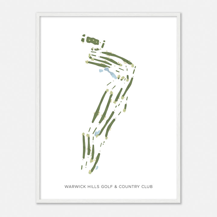 Print of Warwick Hills Golf & Country Club Modern Map