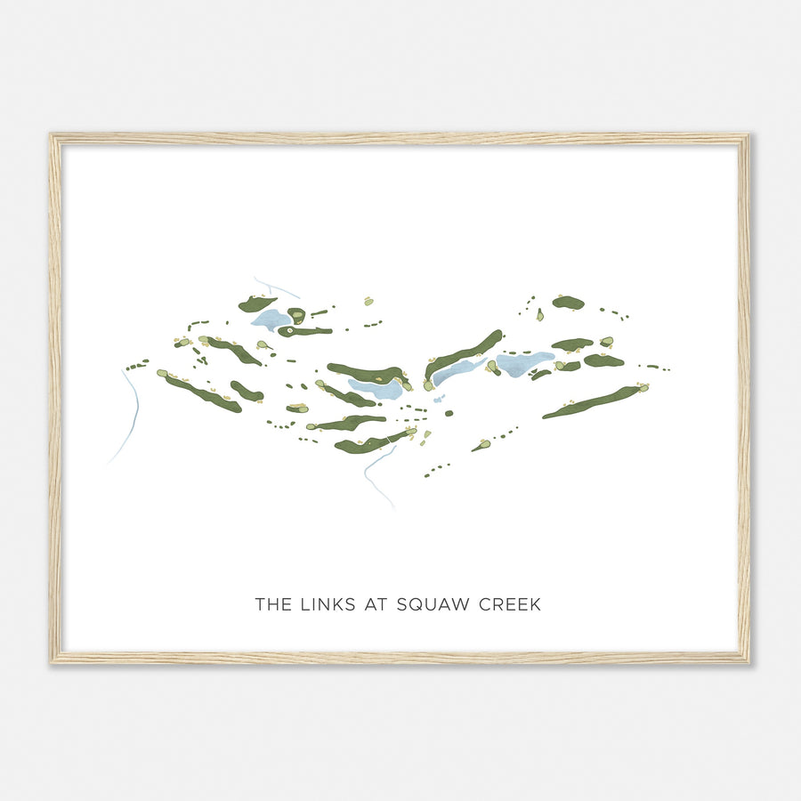Print of The Links At Squaw Creek Modern Map