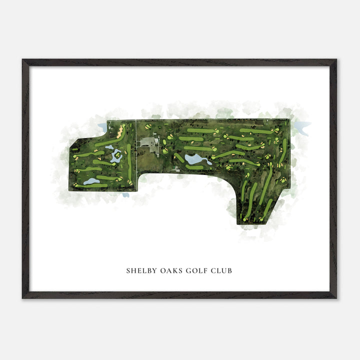 Print of Shelby Oaks Golf Club Classic Map