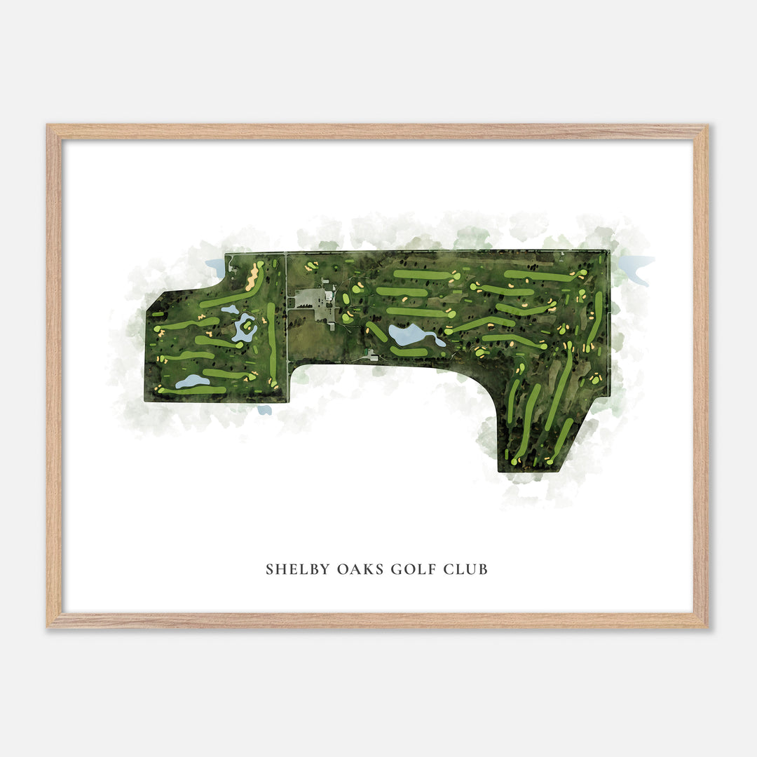 Print of Shelby Oaks Golf Club Classic Map
