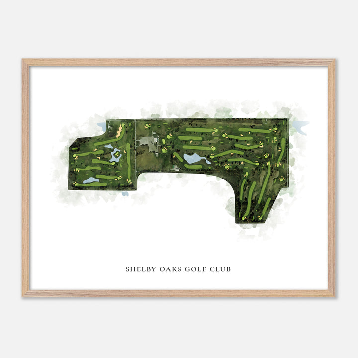 Print of Shelby Oaks Golf Club Classic Map