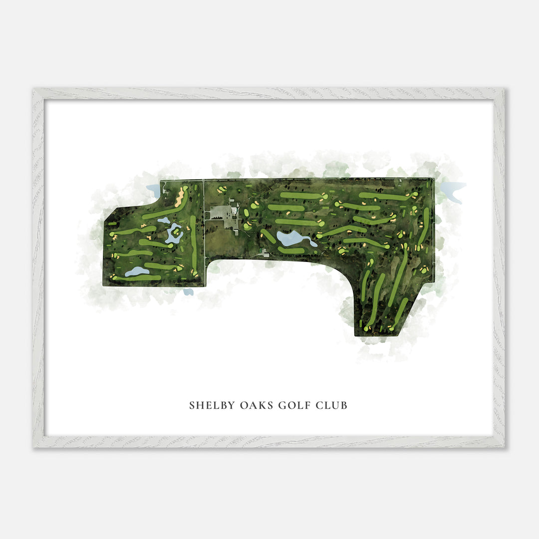 Print of Shelby Oaks Golf Club Classic Map