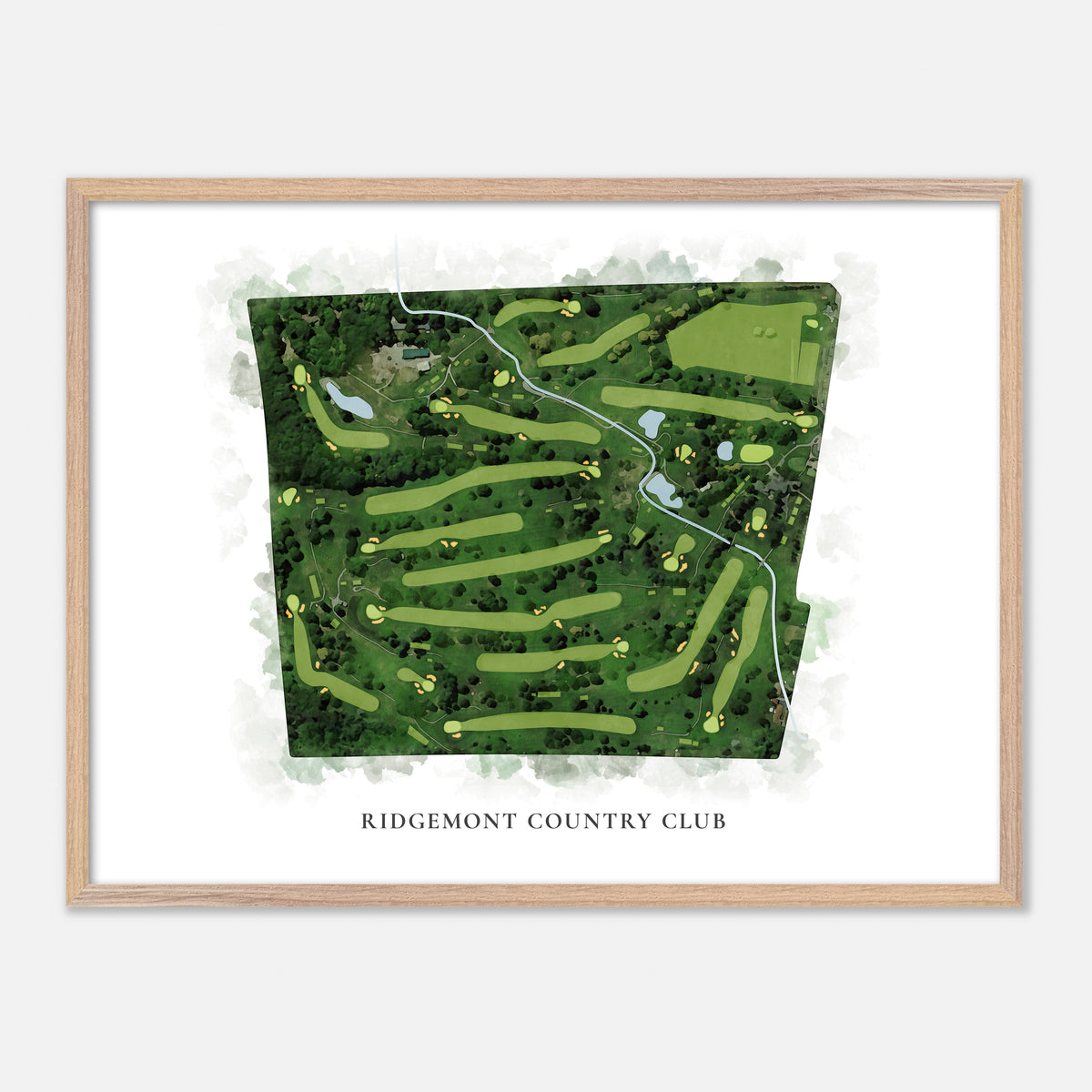 Print of Ridgemont Country Club Classic Map