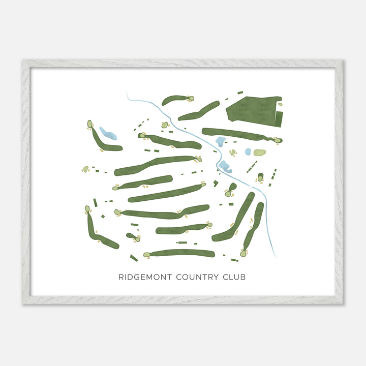 Print of Ridgemont Country Club Modern Map