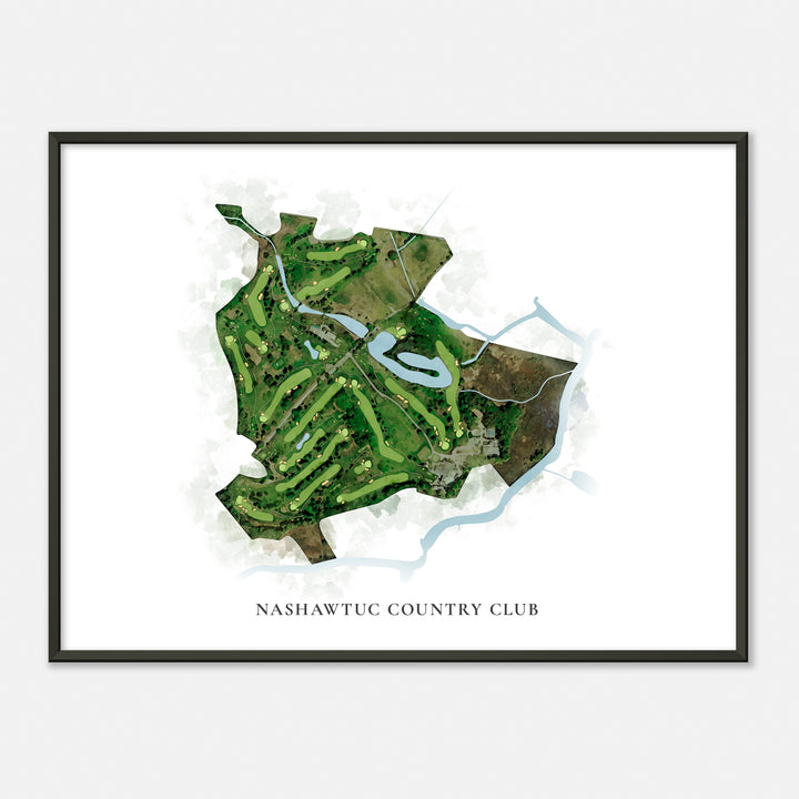 Print of Nashawtuc Country Club Classic Map