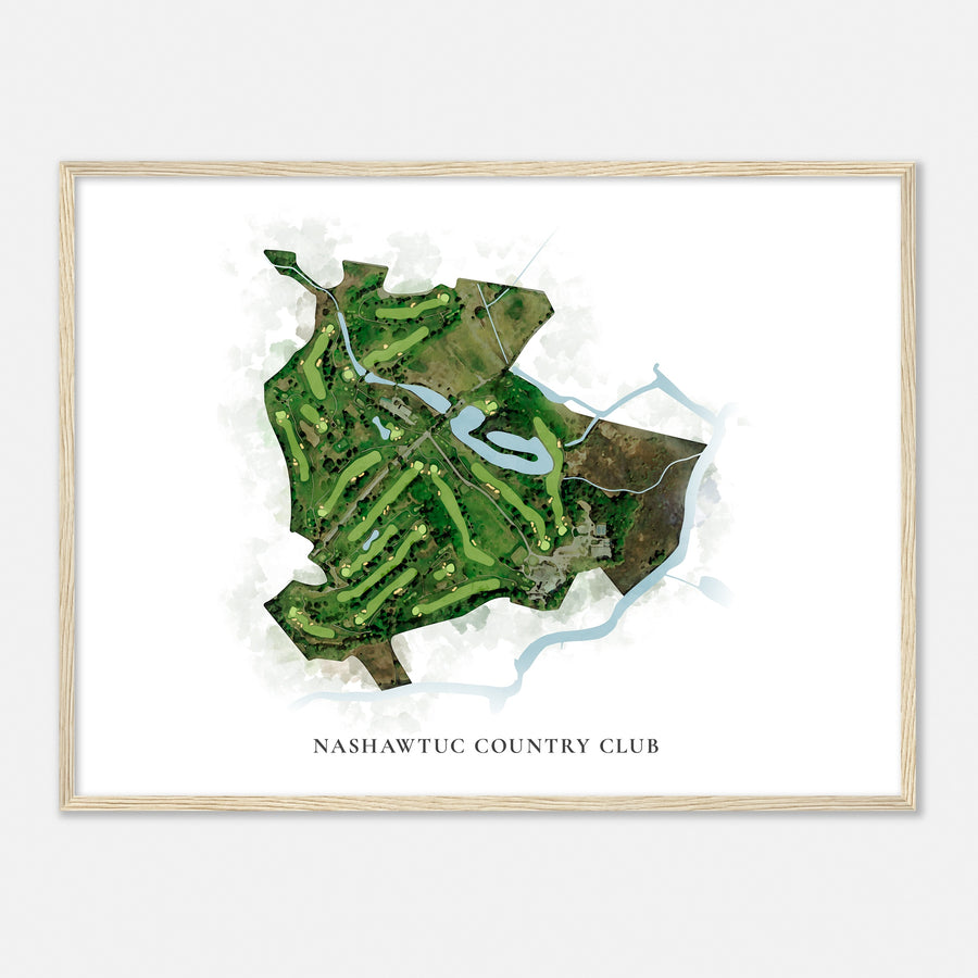 Print of Nashawtuc Country Club Classic Map