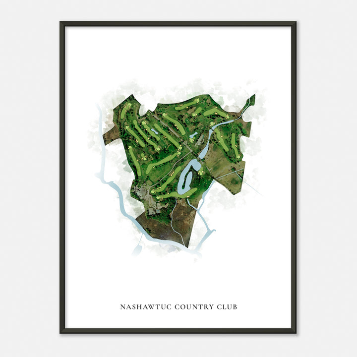 Print of Nashawtuc Country Club Classic Map