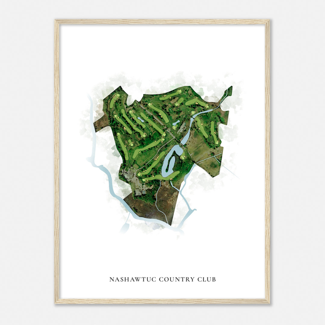 Print of Nashawtuc Country Club Classic Map