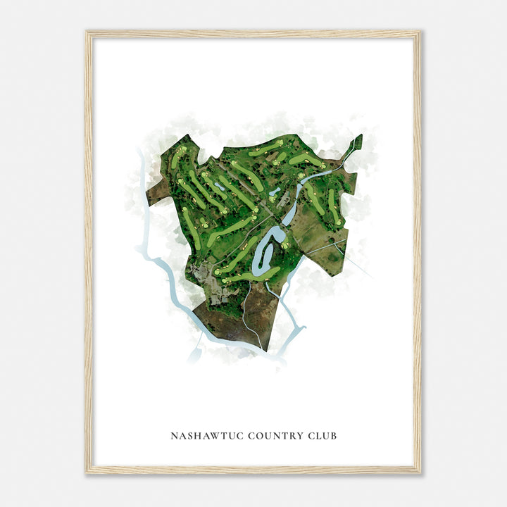 Print of Nashawtuc Country Club Classic Map