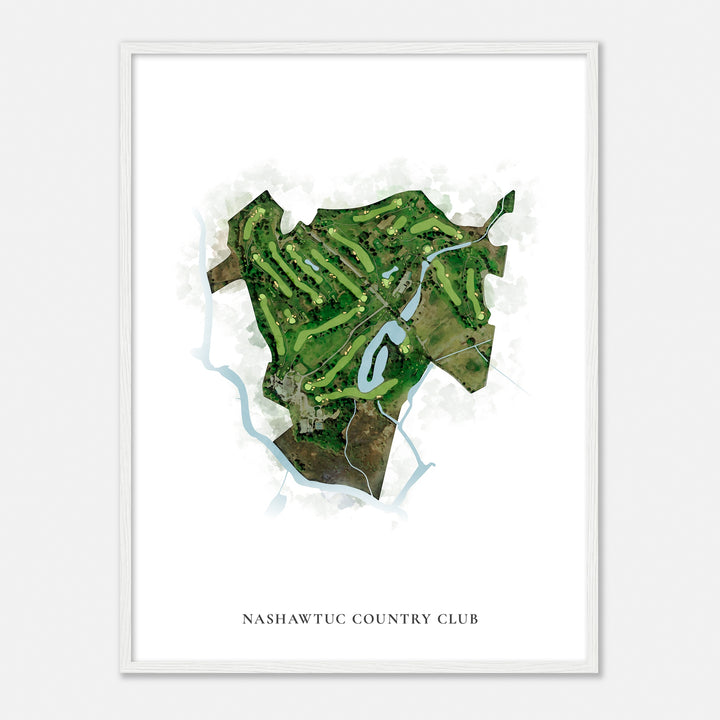 Print of Nashawtuc Country Club Classic Map