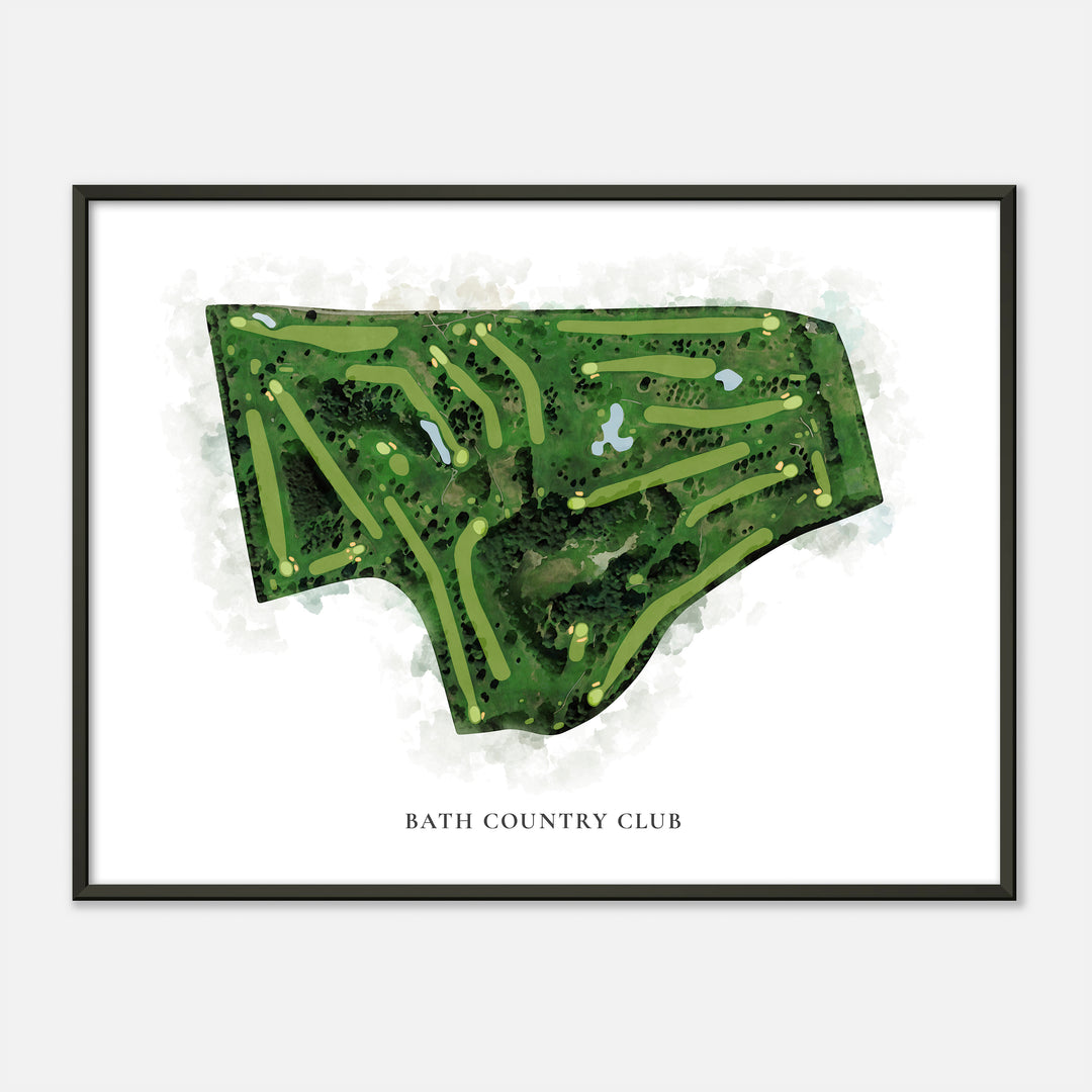 Print of Bath Country Club Classic Map