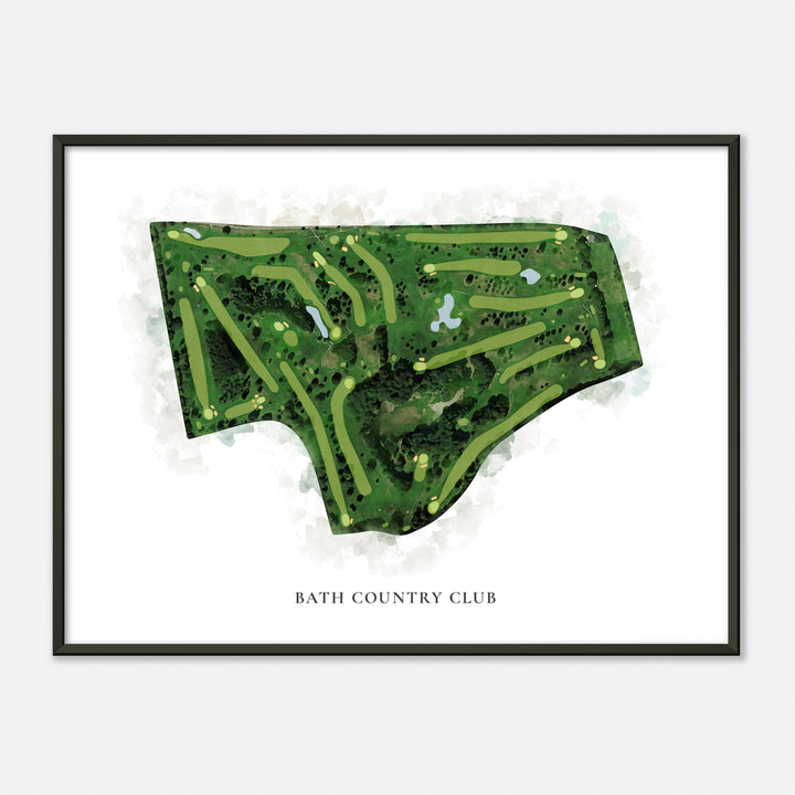 Print of Bath Country Club Classic Map