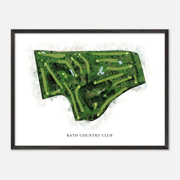 Print of Bath Country Club Classic Map