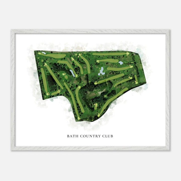 Print of Bath Country Club Classic Map