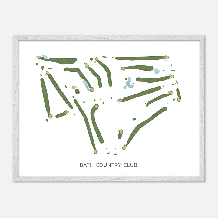 Print of Bath Country Club Modern Map