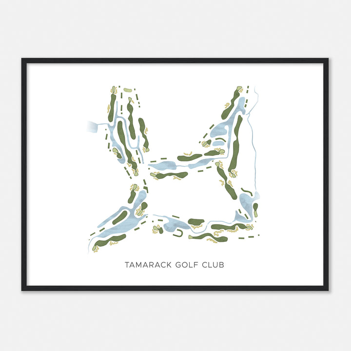 Print of Tamarack Golf Club Modern Map
