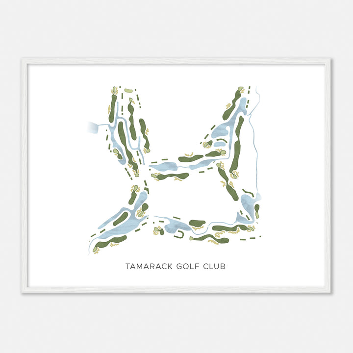 Print of Tamarack Golf Club Modern Map