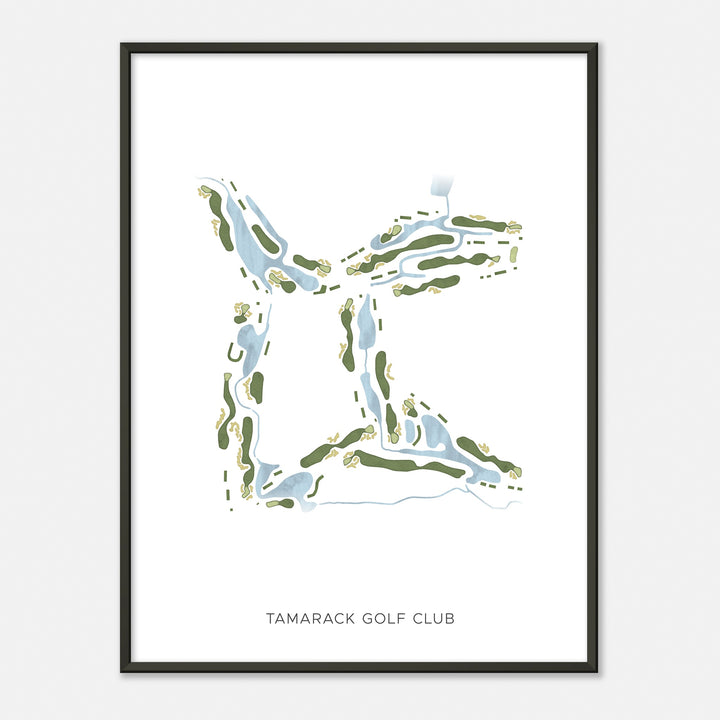 Print of Tamarack Golf Club Modern Map