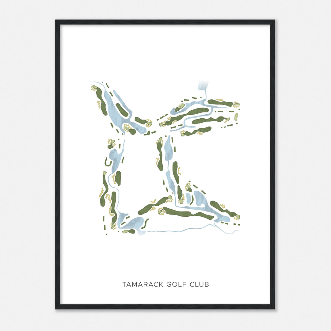 Print of Tamarack Golf Club Modern Map