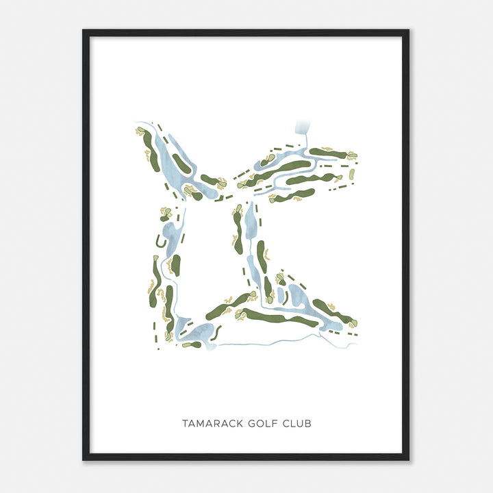 Print of Tamarack Golf Club Modern Map
