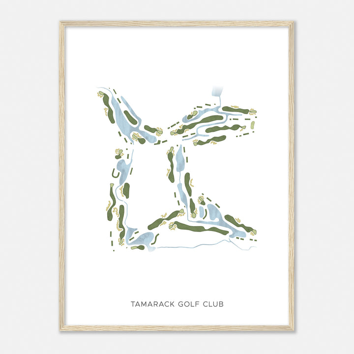 Print of Tamarack Golf Club Modern Map
