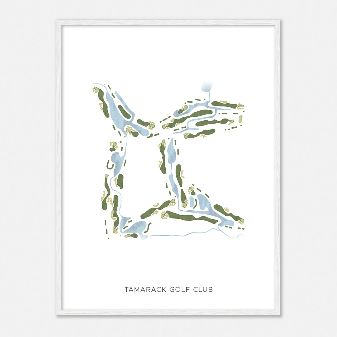 Print of Tamarack Golf Club Modern Map