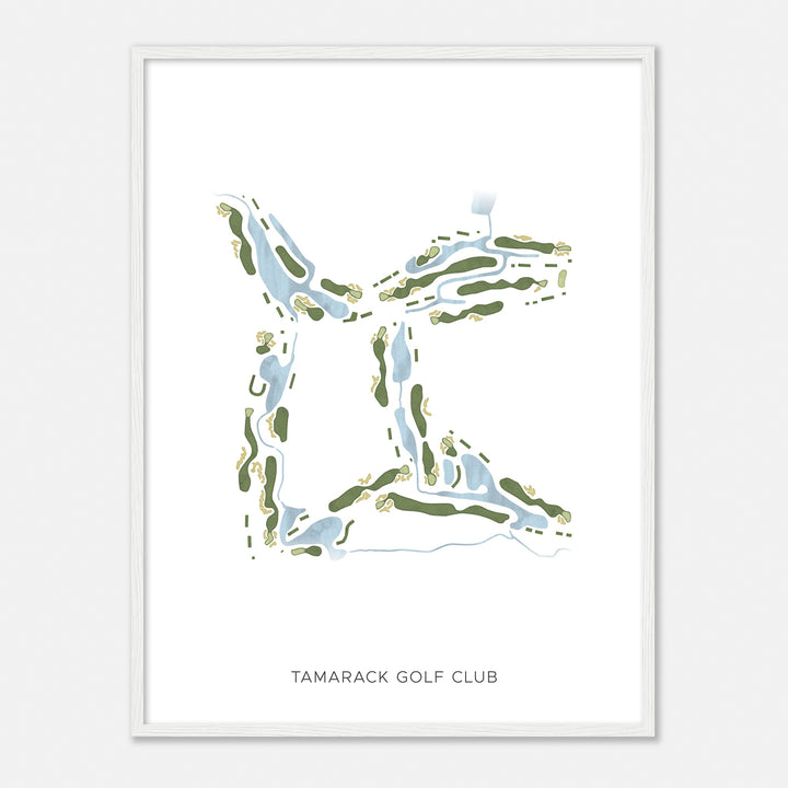 Print of Tamarack Golf Club Modern Map
