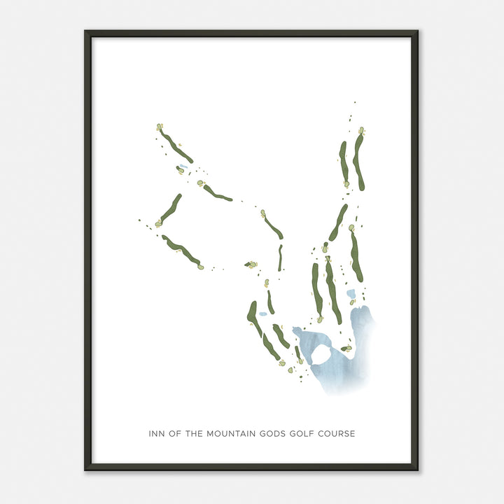 Print of Inn Of The Mountain Gods Golf Course Modern Map