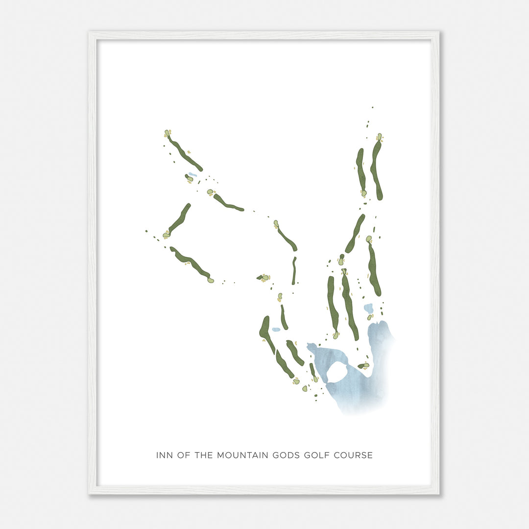 Print of Inn Of The Mountain Gods Golf Course Modern Map