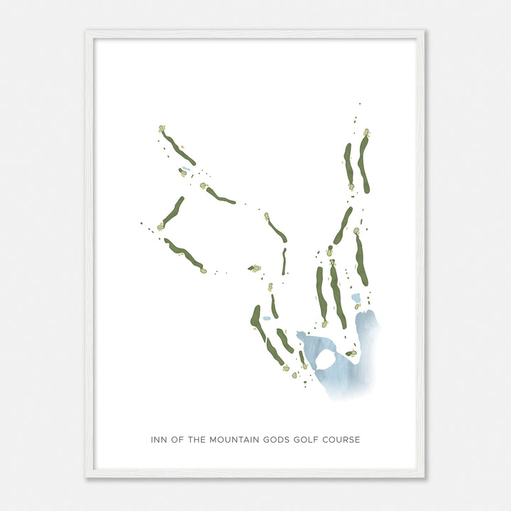 Print of Inn Of The Mountain Gods Golf Course Modern Map