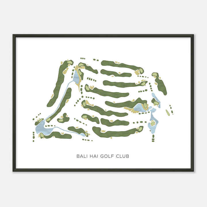 Print of Bali Hai Golf Club Modern Map