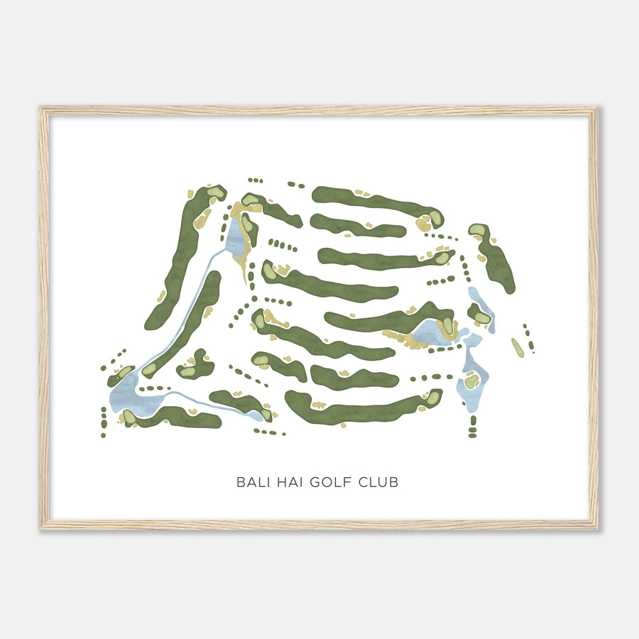 Print of Bali Hai Golf Club Modern Map