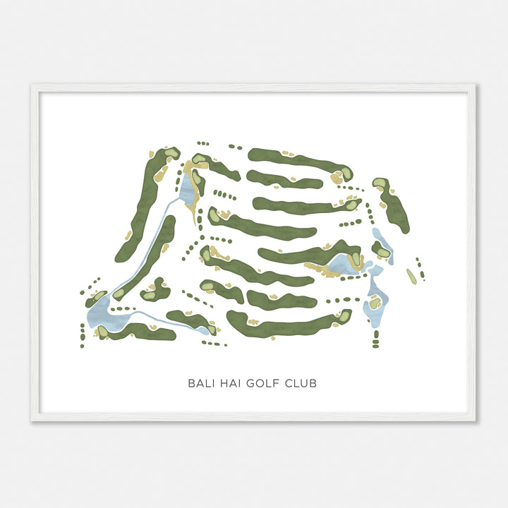 Print of Bali Hai Golf Club Modern Map