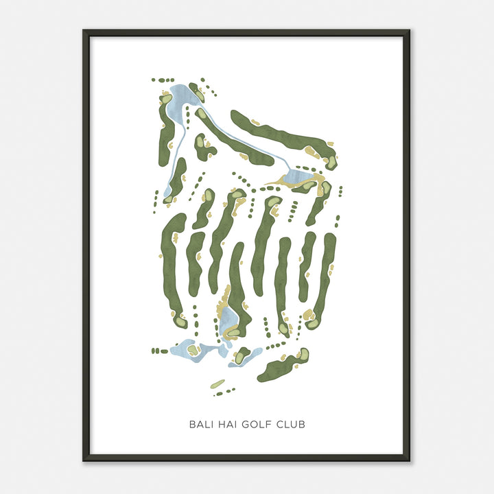 Print of Bali Hai Golf Club Modern Map