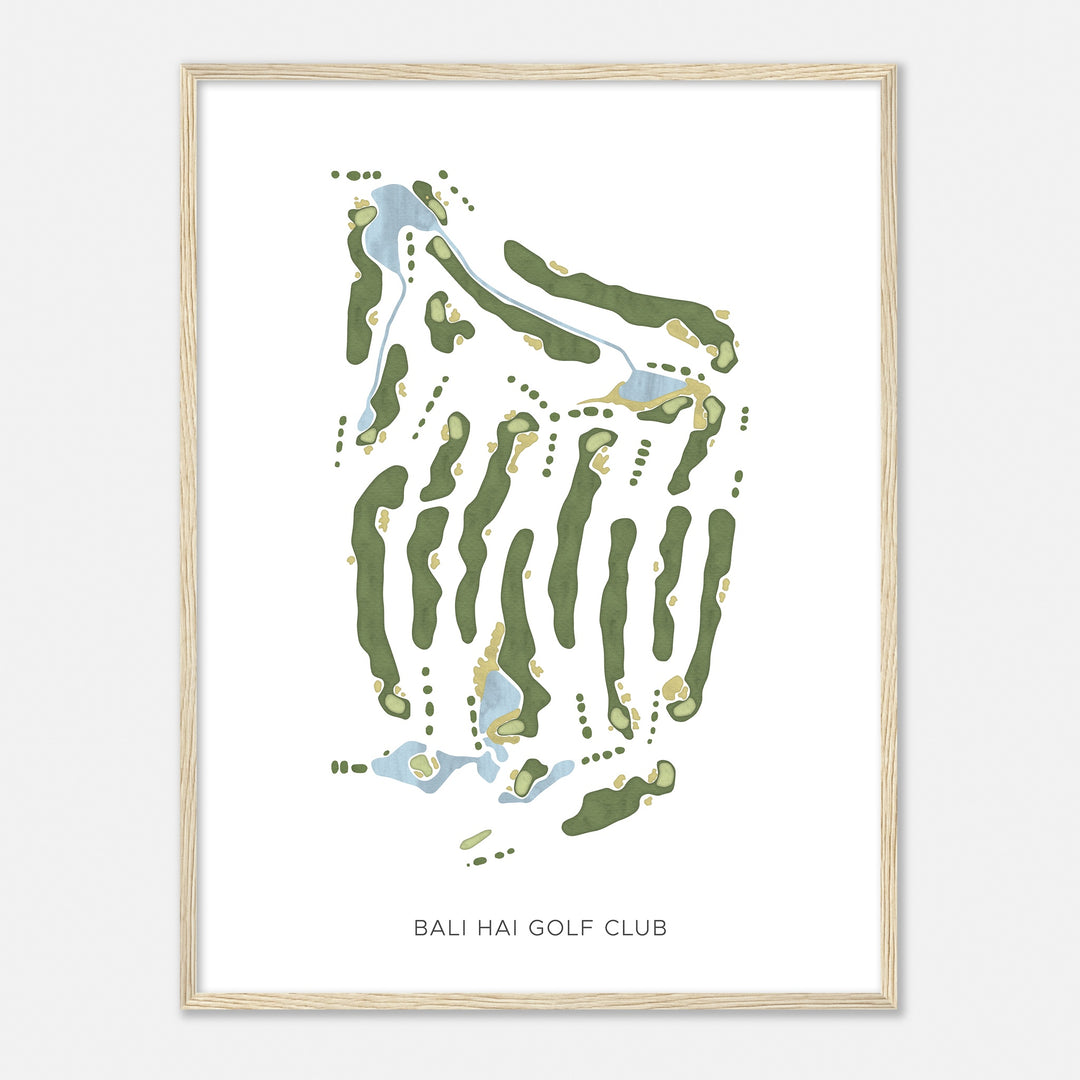 Print of Bali Hai Golf Club Modern Map