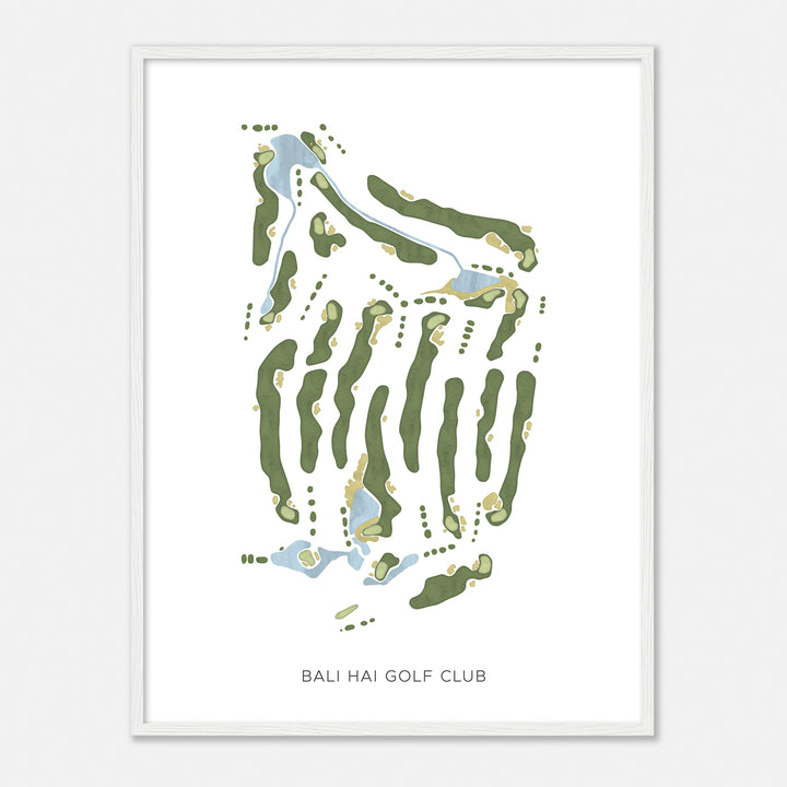 Print of Bali Hai Golf Club Modern Map