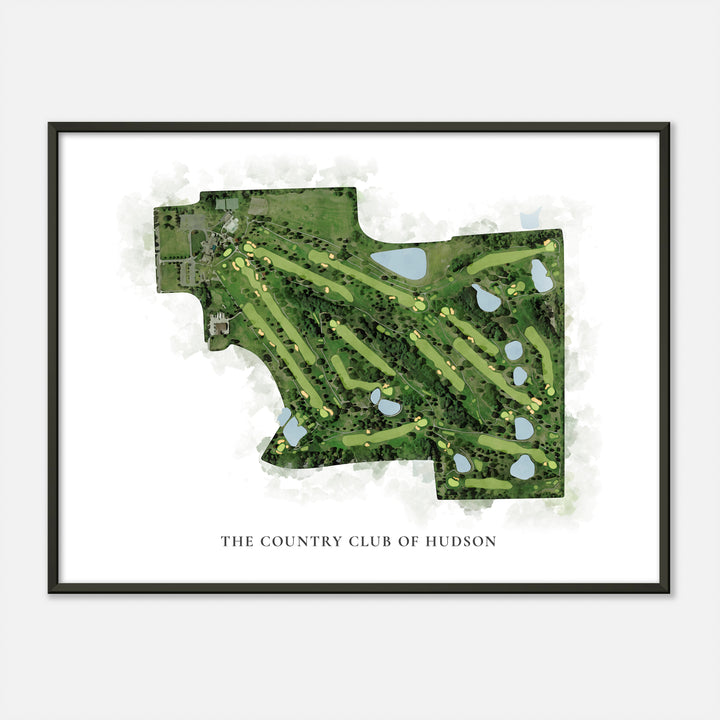 Print of The Country Club Of Hudson Classic Map