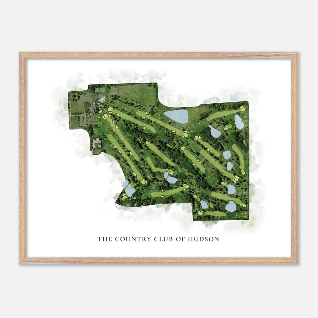 Print of The Country Club Of Hudson Classic Map