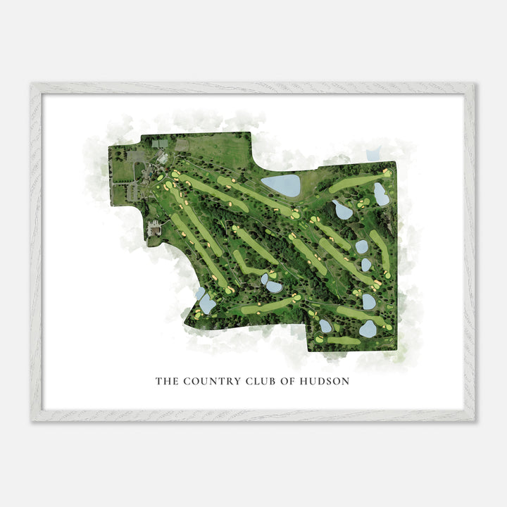 Print of The Country Club Of Hudson Classic Map