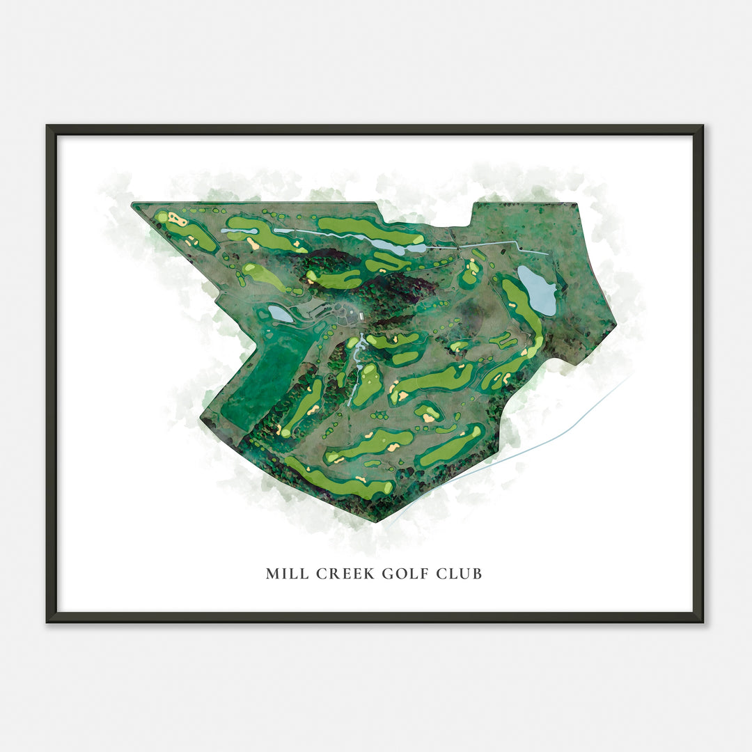Print of Mill Creek Golf Club Classic Map