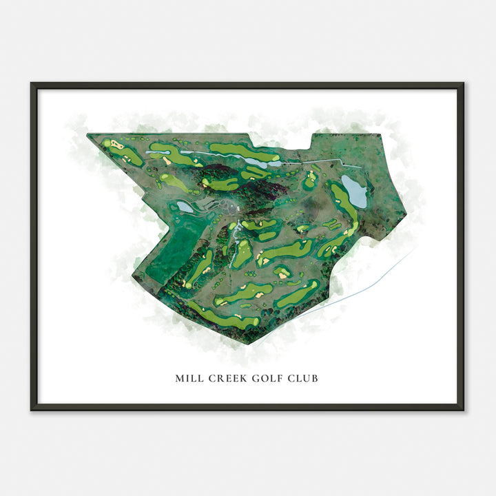 Print of Mill Creek Golf Club Classic Map