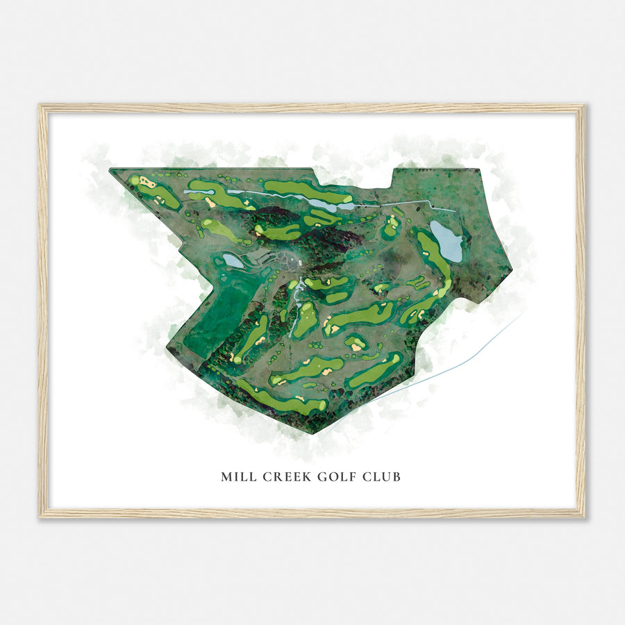 Print of Mill Creek Golf Club Classic Map
