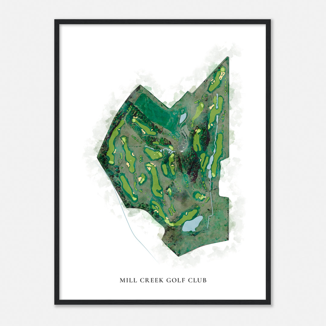 Print of Mill Creek Golf Club Classic Map