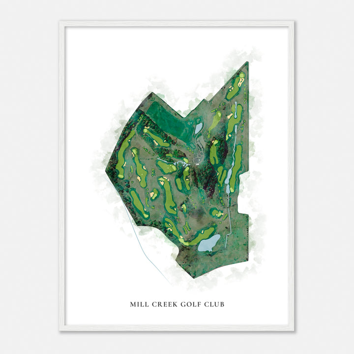 Print of Mill Creek Golf Club Classic Map