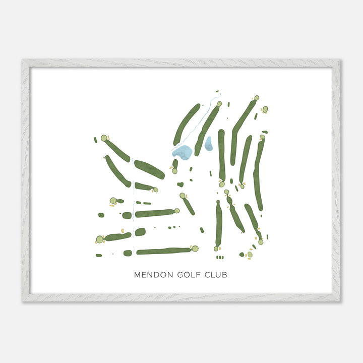Print of Mendon Golf Club Modern Map