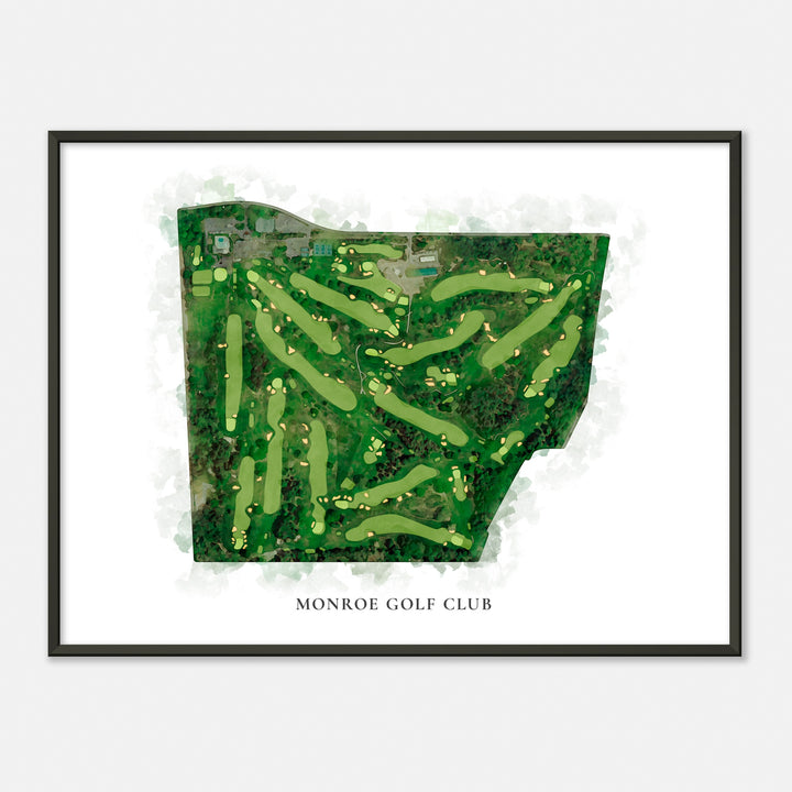 Print of Monroe Golf Club Classic Map