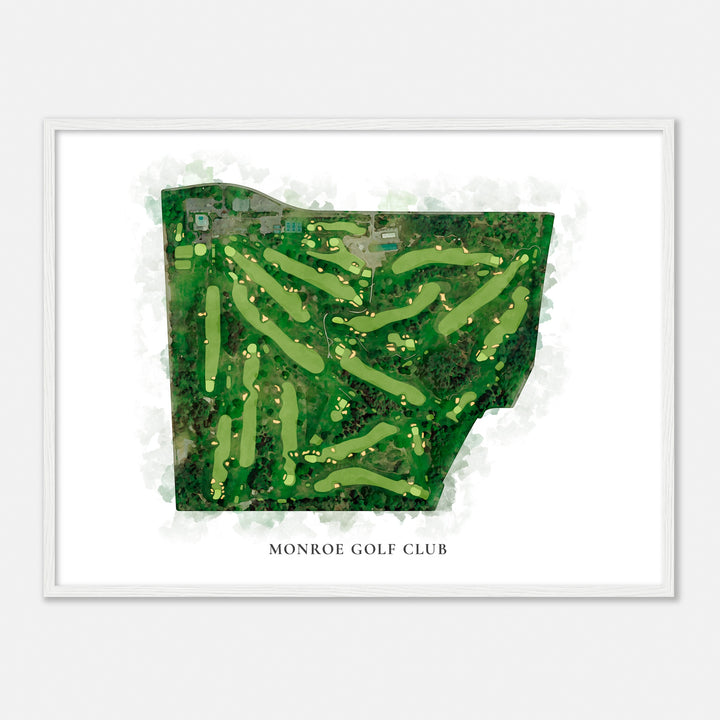 Print of Monroe Golf Club Classic Map